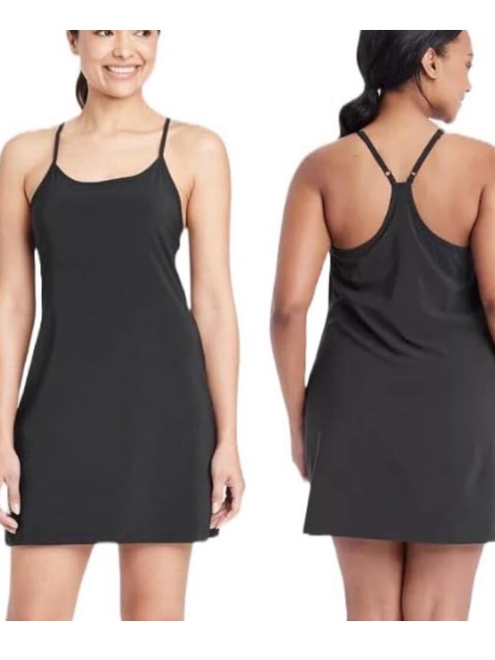 All In‎ Motion Athleisure Built In Shorts Flex Strappy Athletic Active Dress XXL